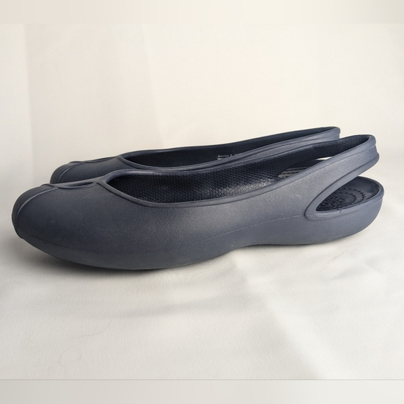Crocs Olivia II Flat Ballet Women Shoes Size 8 Navy Blue Color - Picture 3 of 8